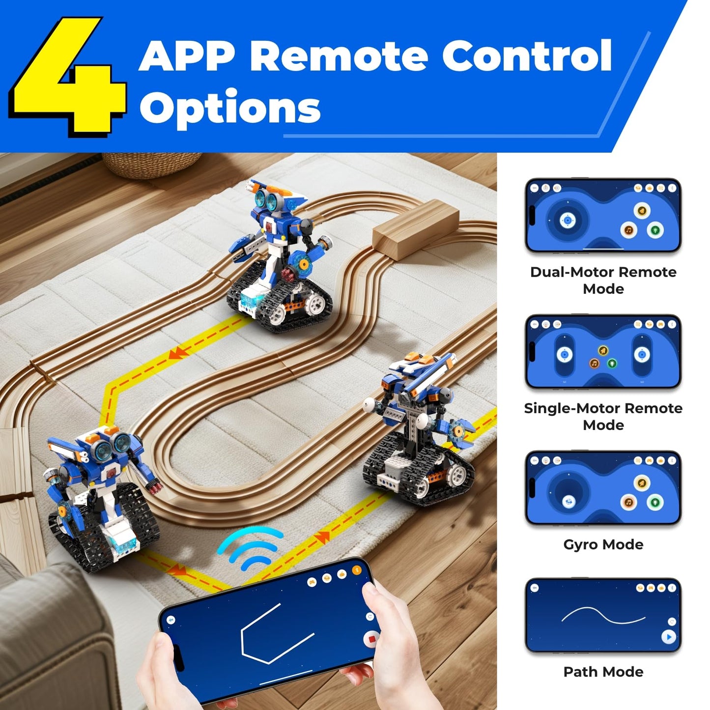 Programmable Smart Robot Car Coding Kit Kids STEM