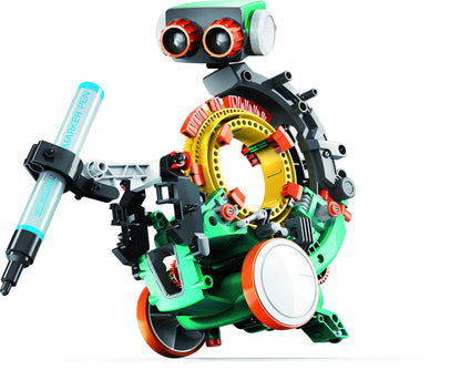 Mechanical Coding Robot Wheel Throw Kick Draw