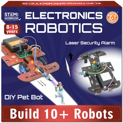 Kids STEM Electronic Robot Building Kit with Motors