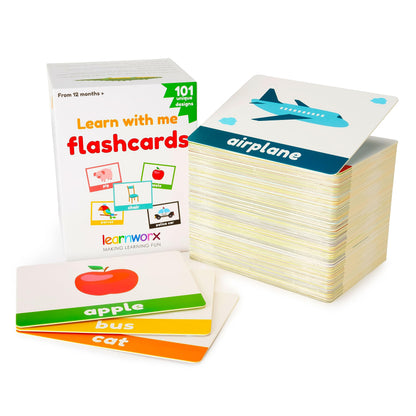 Toddler Flash Cards Objects Numbers Learning Set