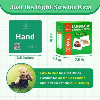 First Words Noun Flash Cards Toddler Speech Learning