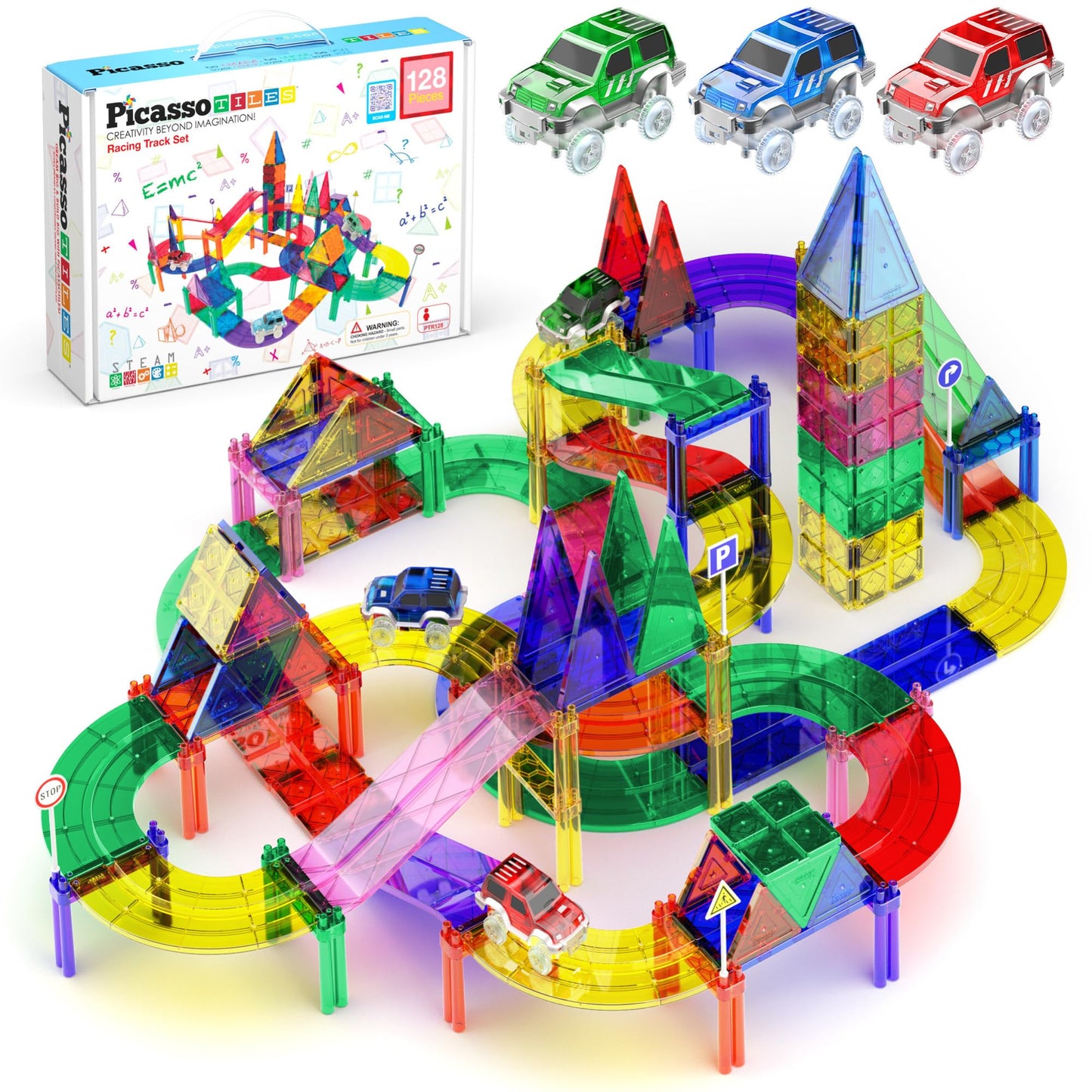 PicassoTiles Race Car Track