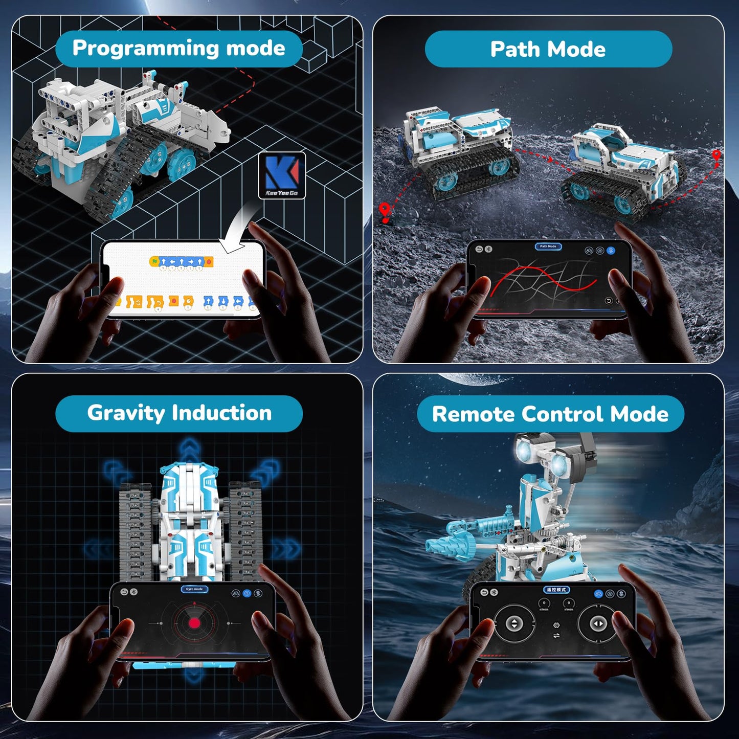 STEM Robot Building Kit App Remote Control Coding Toy