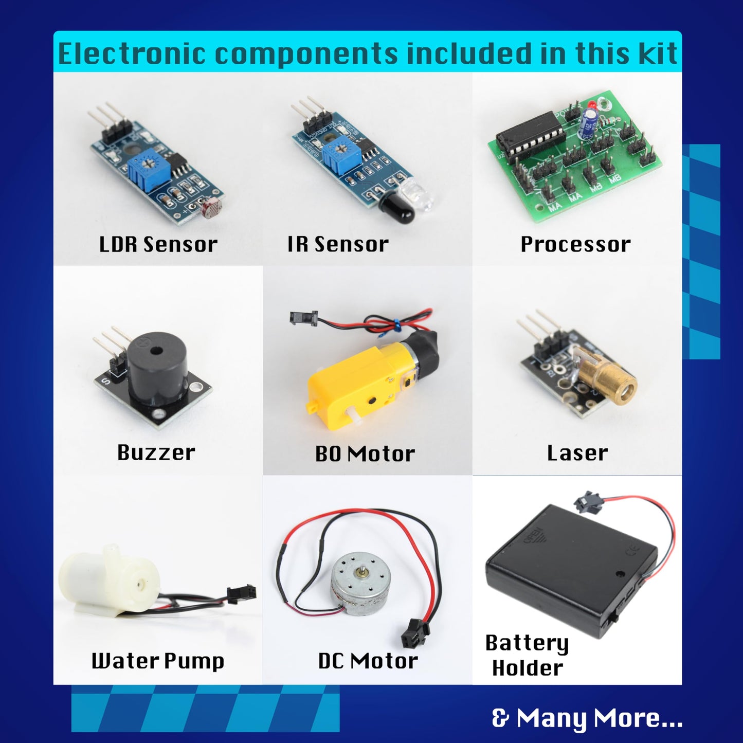 Kids STEM Electronic Robot Building Kit with Motors
