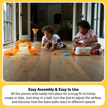 Air-Powered STEM Tube Building Toy Set for Kids