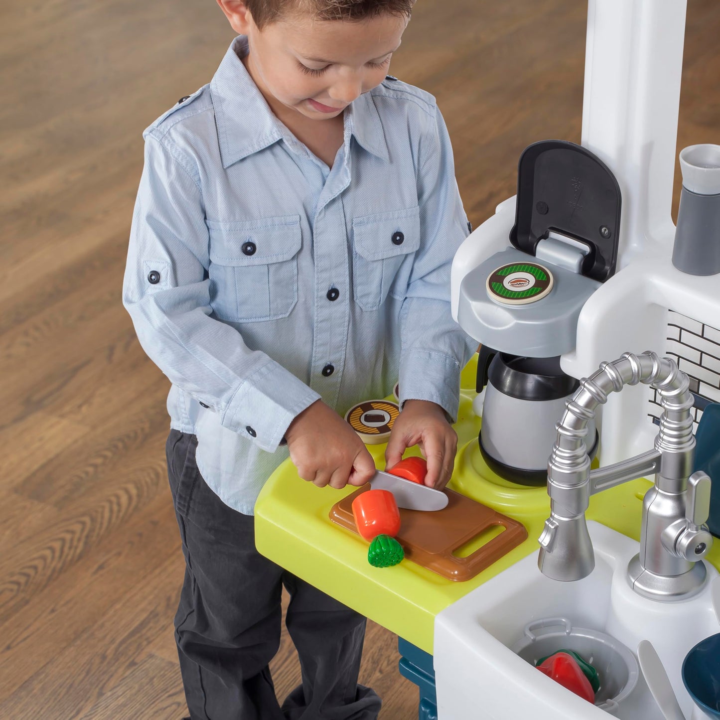 Kids Kitchen Playset 70+ Accessories Pretend Play Set