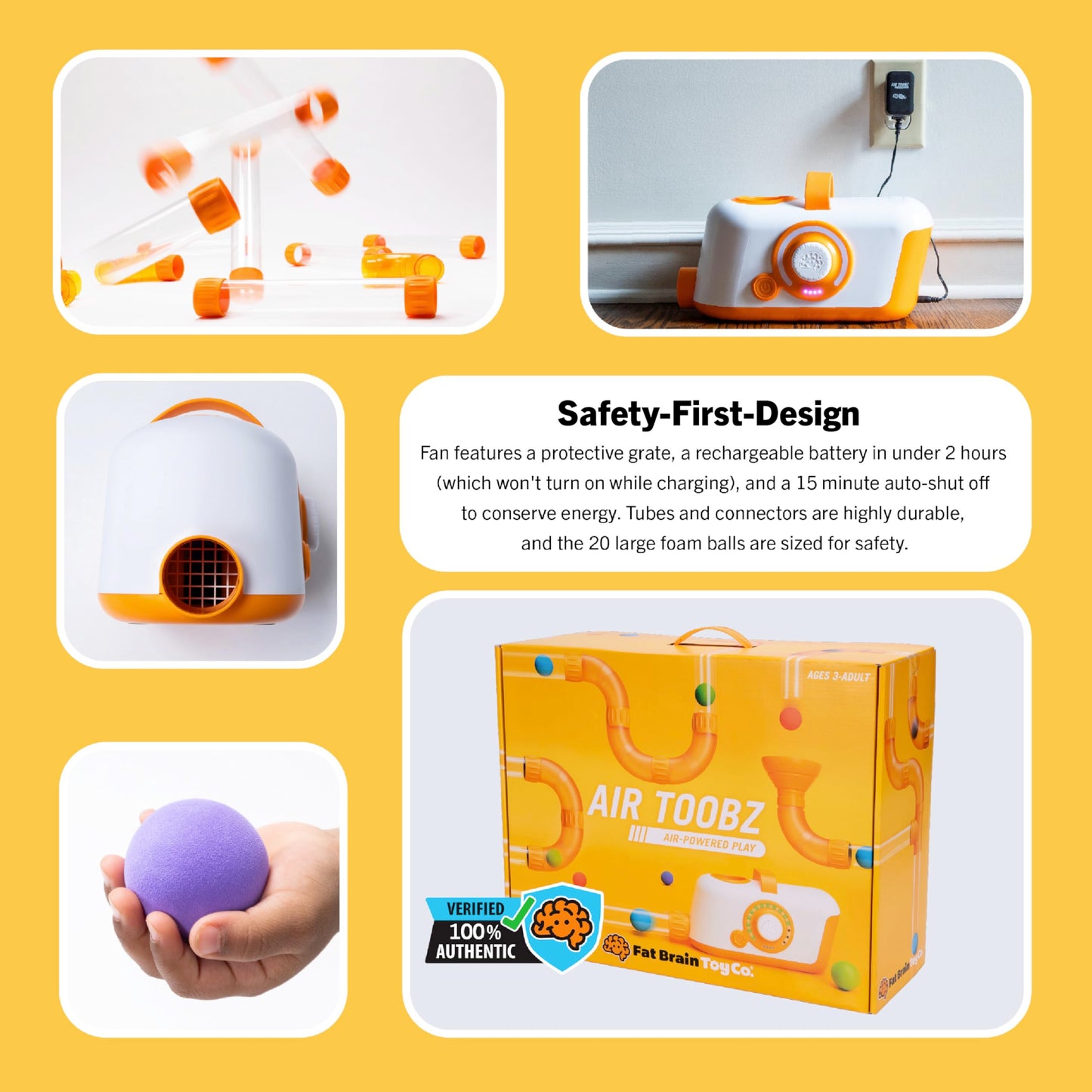 Air-Powered STEM Tube Building Toy Set for Kids