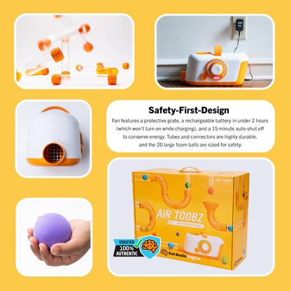 Air-Powered STEM Tube Building Toy Set for Kids