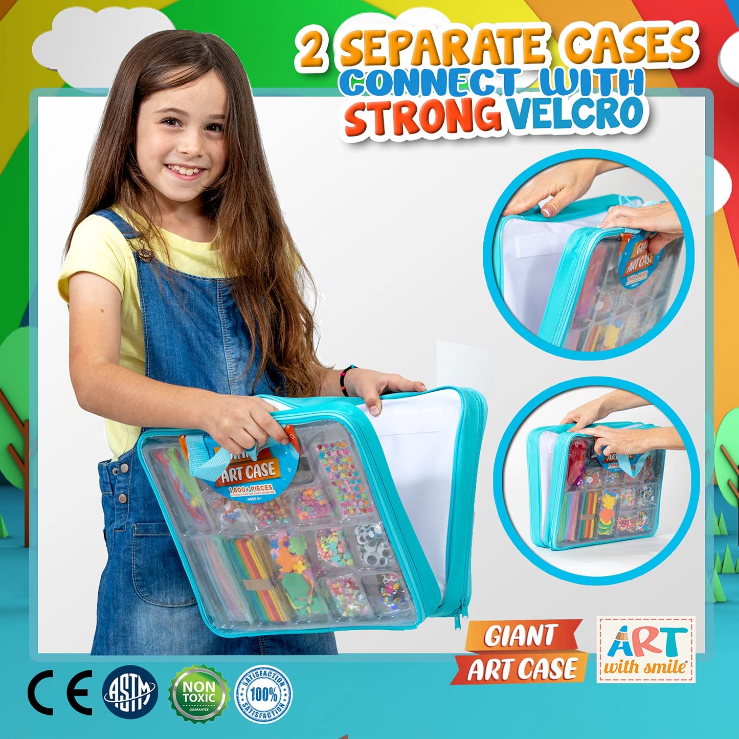1600+ Pcs Kids Craft Kit DIY Arts & STEM Set