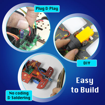 Kids STEM Electronic Robot Building Kit with Motors