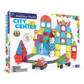 MAGNA-TILES City Center 110-Piece Magnetic Construction Set, The Original Magnetic Building Brand