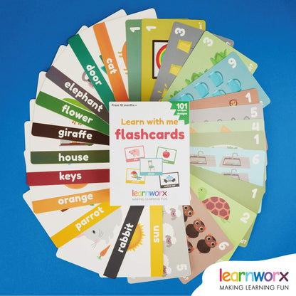 Toddler Flash Cards Objects Numbers Learning Set