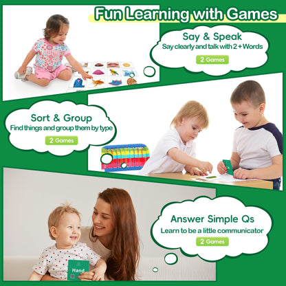 First Words Noun Flash Cards Toddler Speech Learning