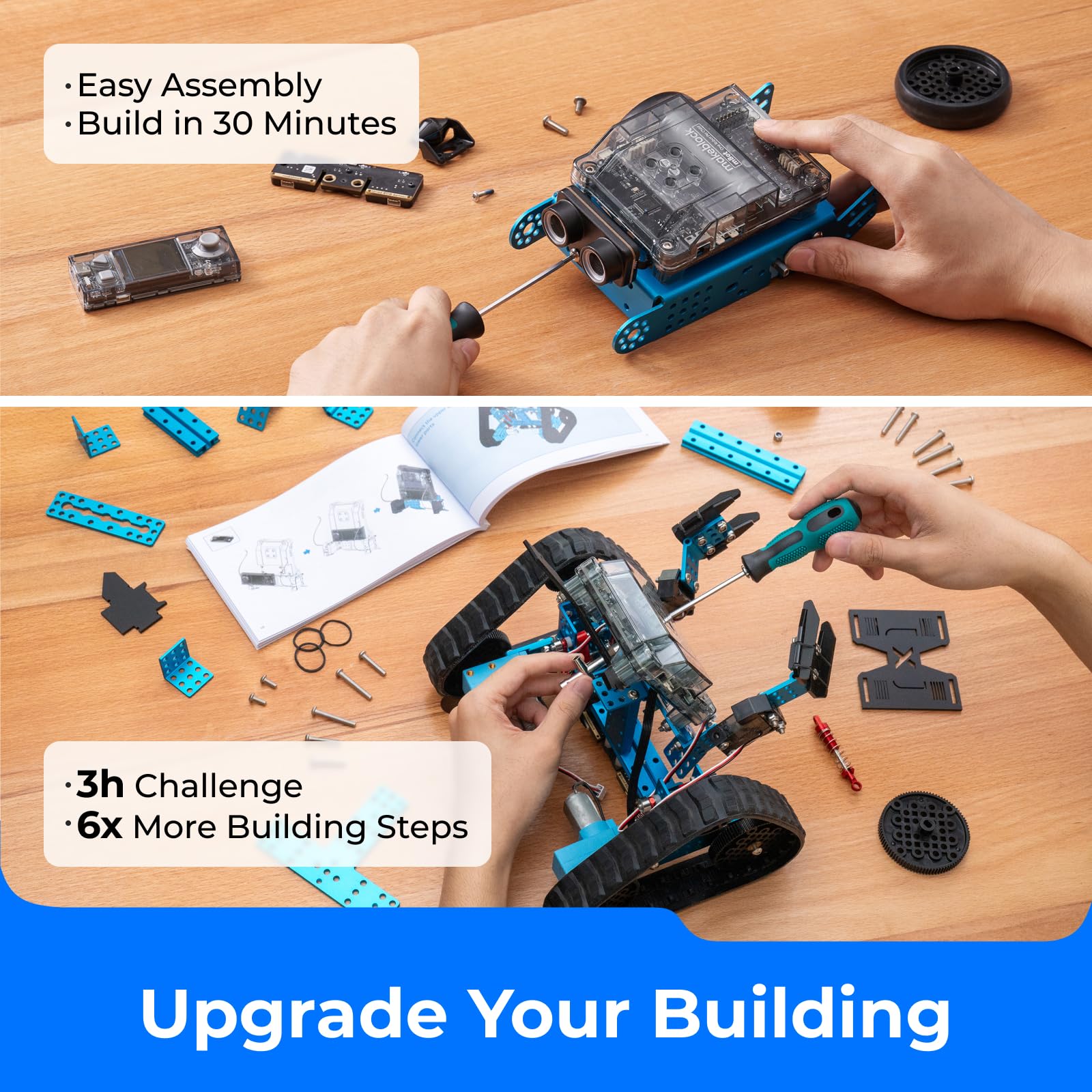 Makeblock mBot Neo Robot Kit STEM Projects for Ages 8-12, Coding for Kids Support Scratch & Python Programming, Building Toys Gifts for Boys Girls 8+ Years Old