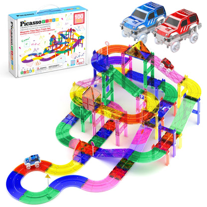 PicassoTiles Race Car Track
