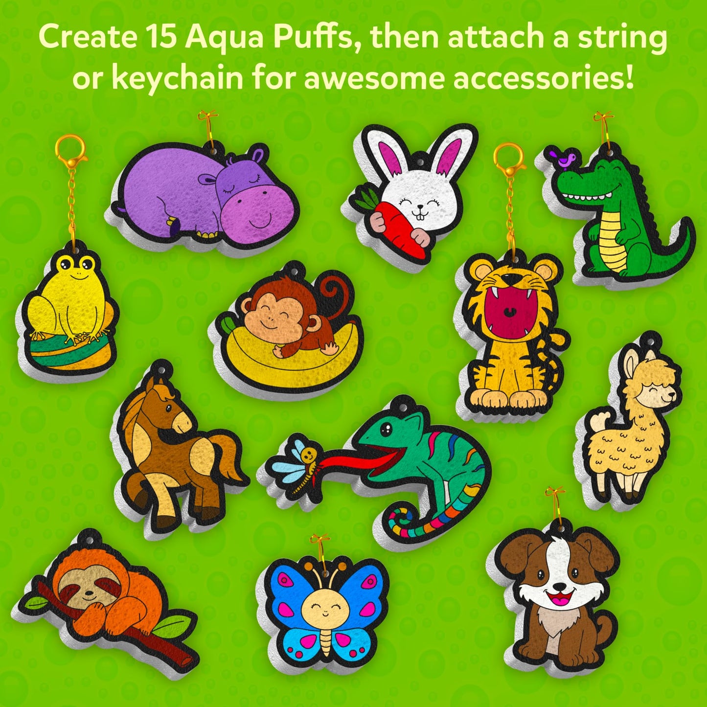 Kids 3D Aqua Puffs Mess-Free Craft Art Kit STEM Set