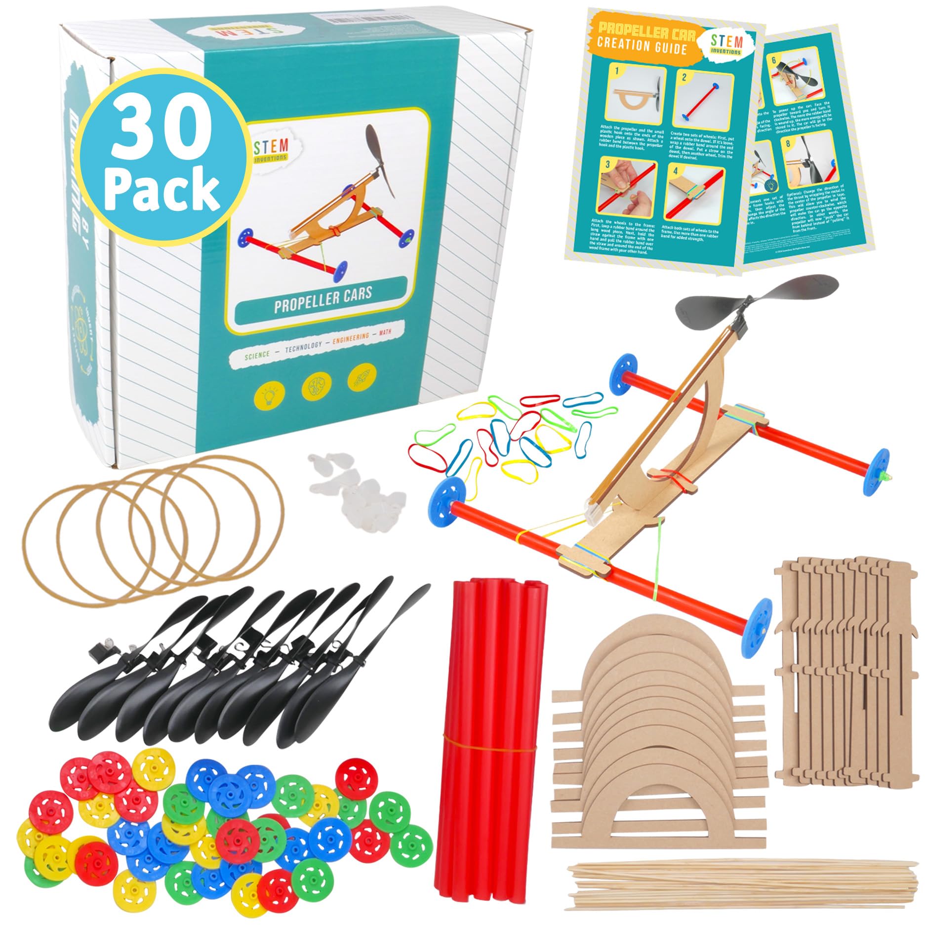 Propeller Car Kit – DIY STEM Project for Kids with Complete Materials and Instructions