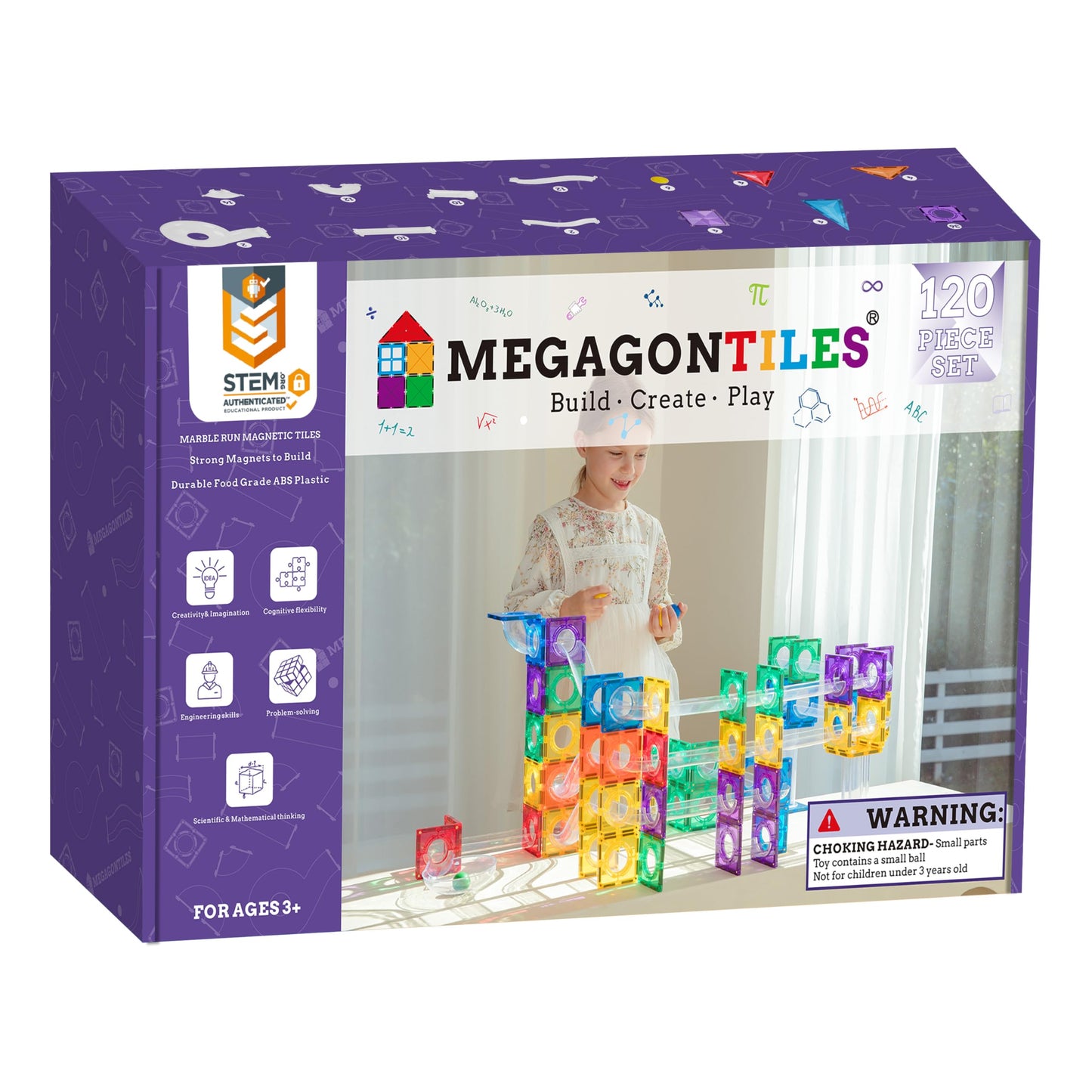 Premium Magnetic Tiles STEM Building Set for Kids