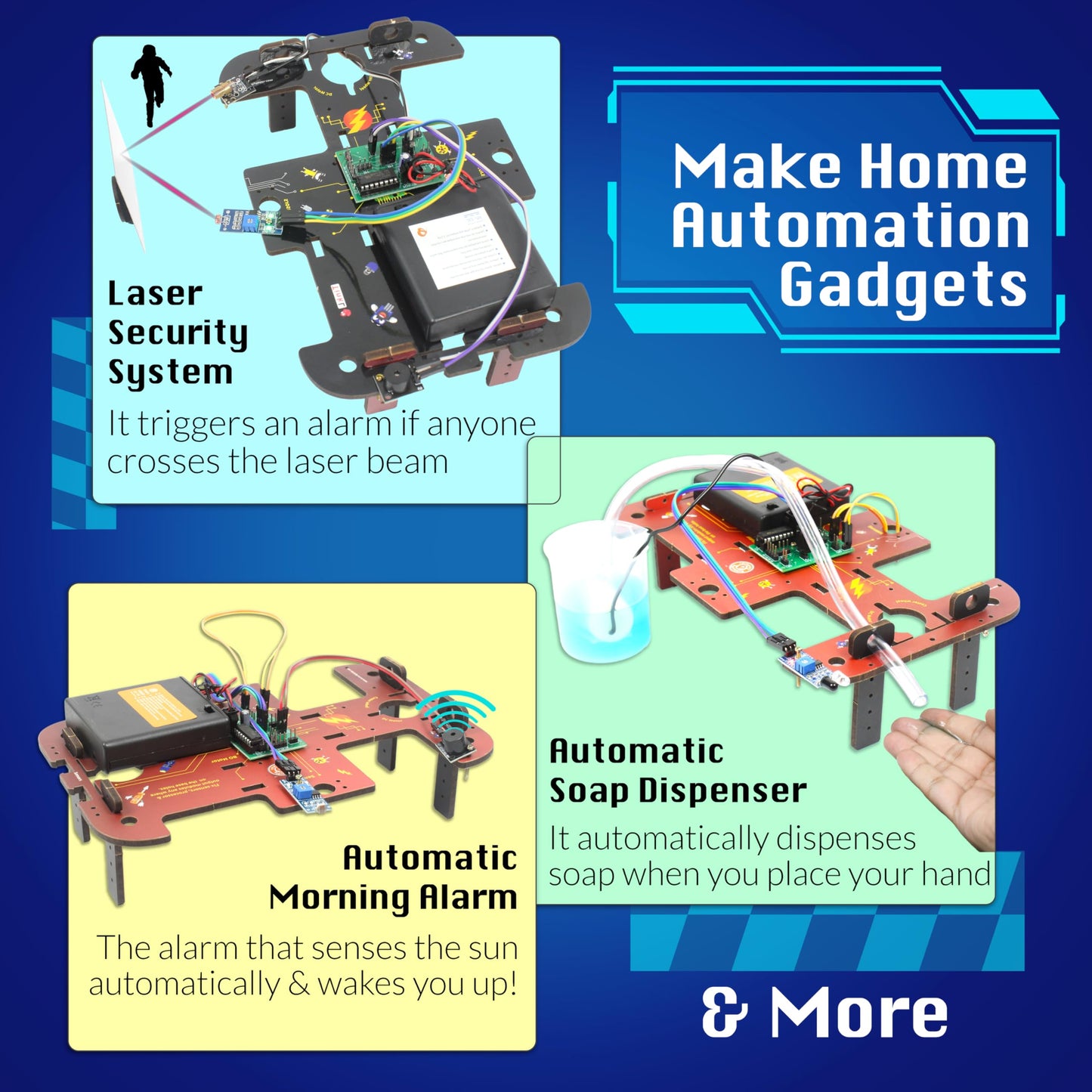 Kids STEM Electronic Robot Building Kit with Motors