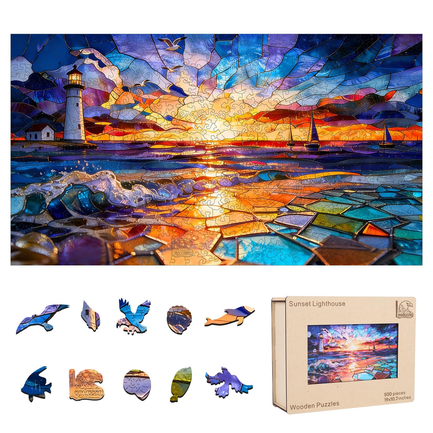 Wooden Nature Jigsaw Puzzle Family 200-500 Pieces Set