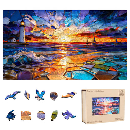Wooden Nature Jigsaw Puzzle Family 200-500 Pieces Set