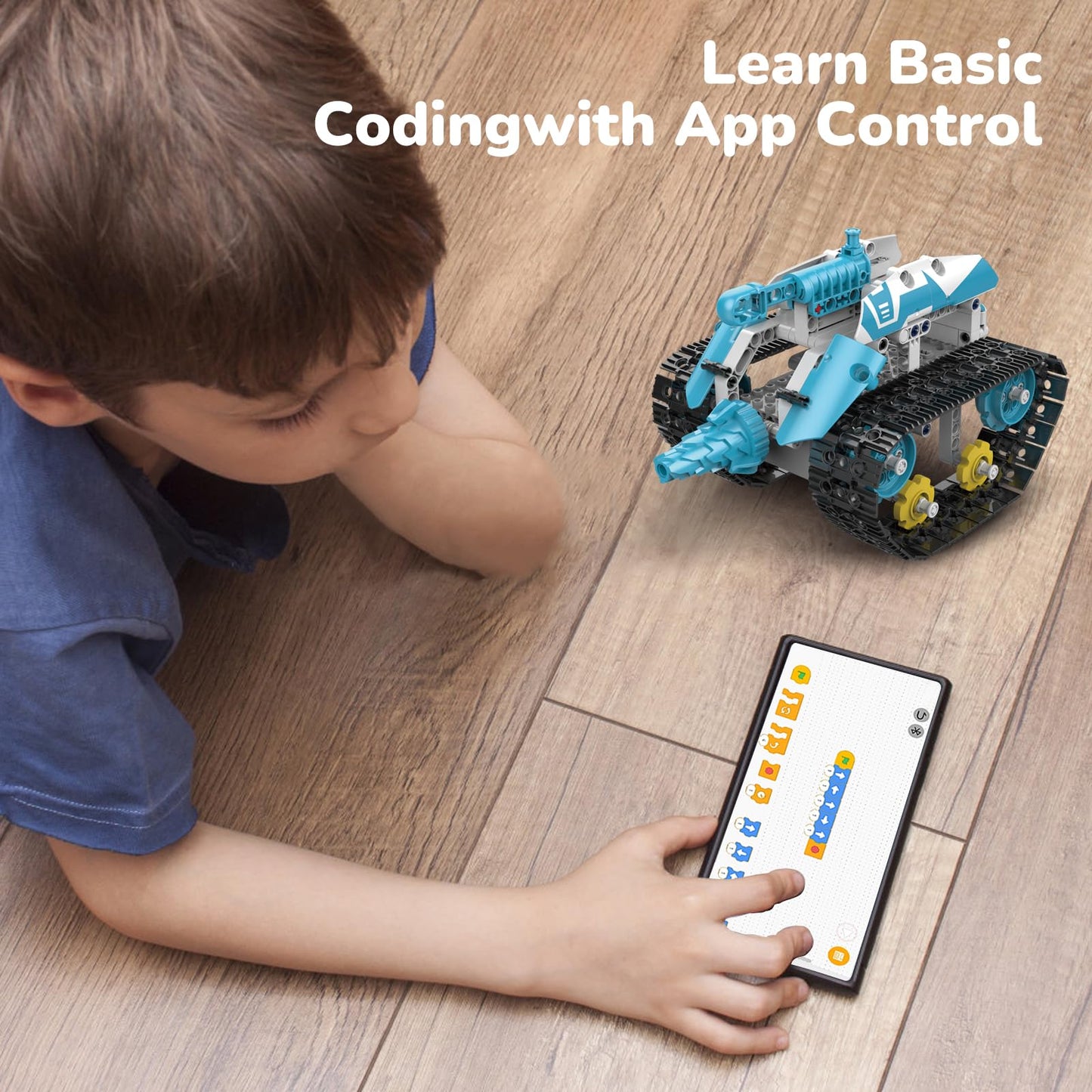 STEM Robot Building Kit App Remote Control Coding Toy