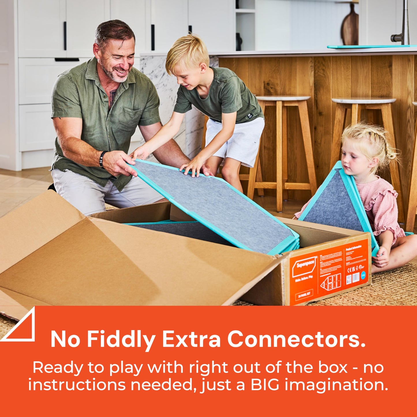 Giant Magnetic Fort Building Panels STEM Set
