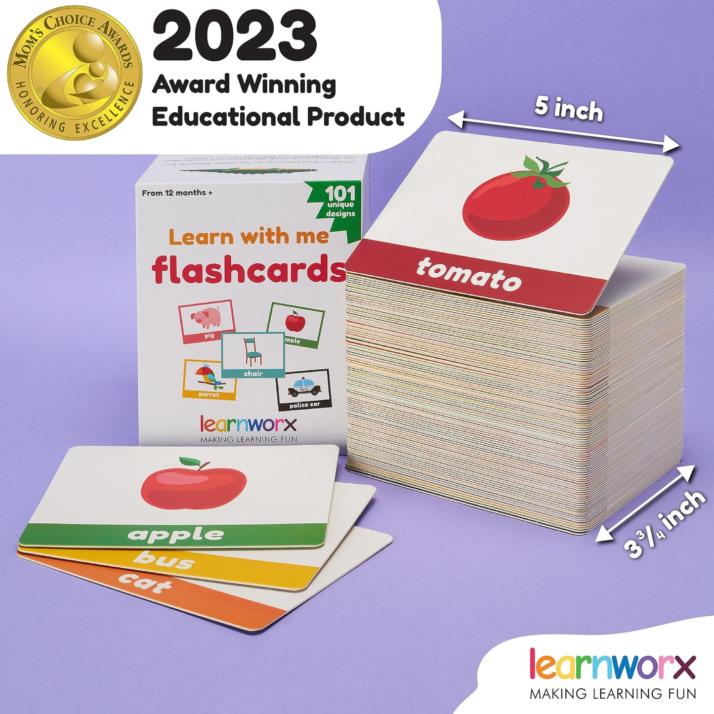 Toddler Flash Cards Objects Numbers Learning Set