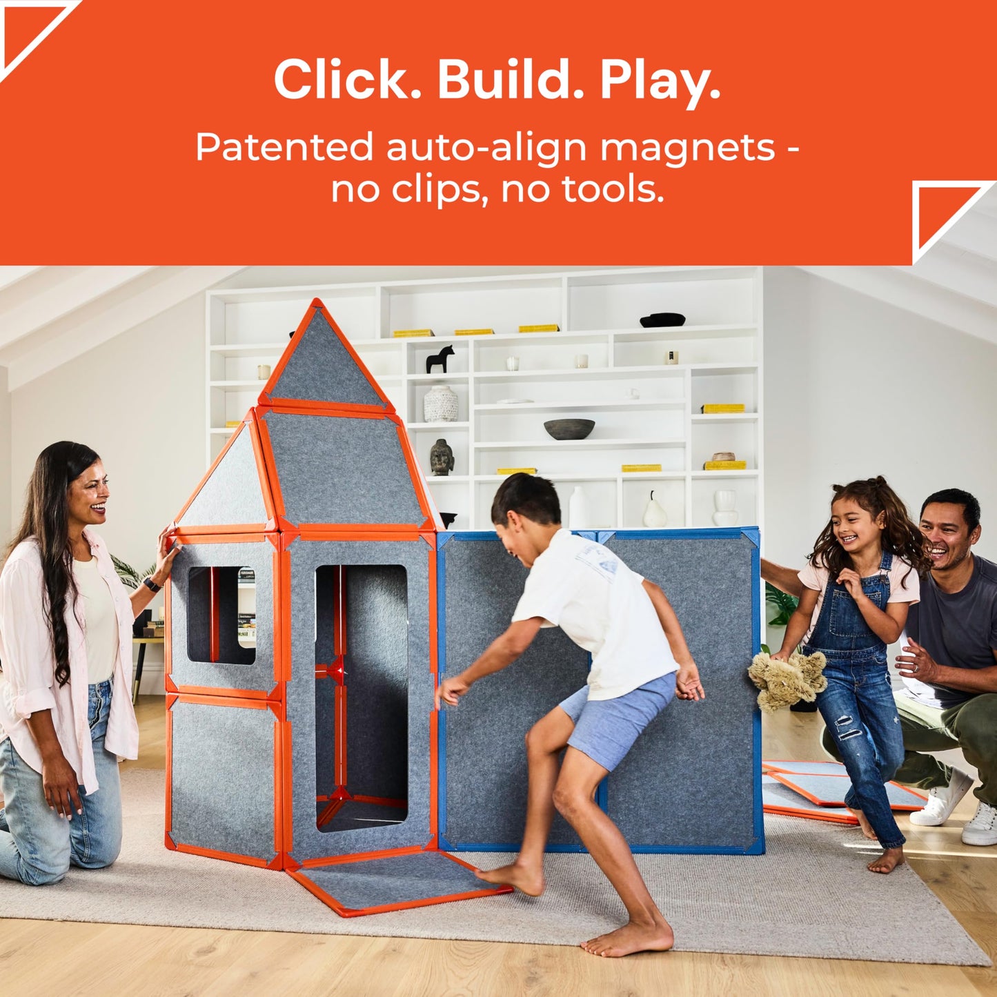 Giant Magnetic Fort Building Panels STEM Set