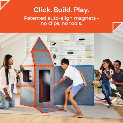 Giant Magnetic Fort Building Panels STEM Set