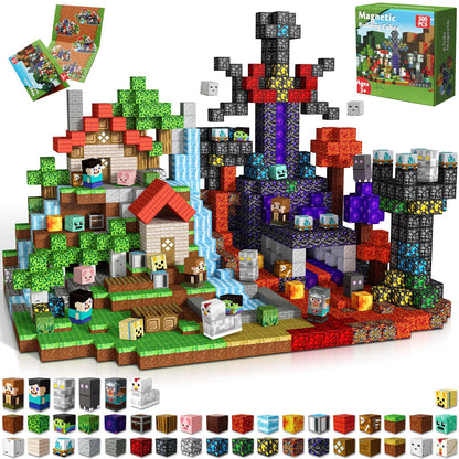 500-Piece Magnetic Building Blocks STEM Set for Kids