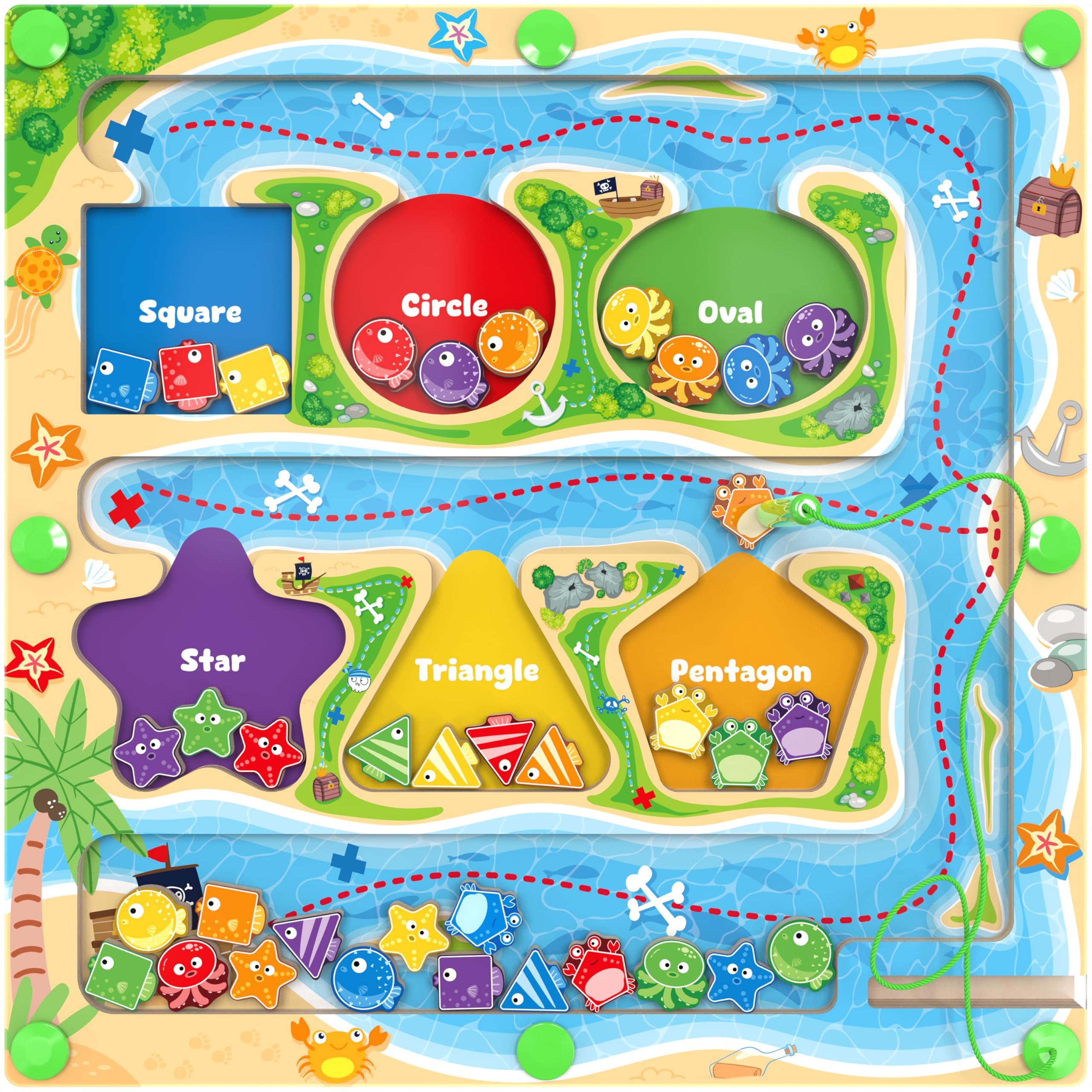 MTYOKILN Magnetic Color and Number Maze