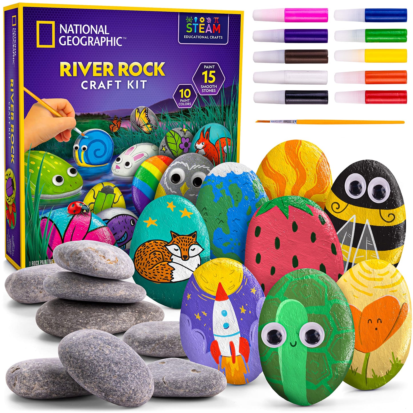 Rock Painting & Kids Arts Craft Kit STEM Set